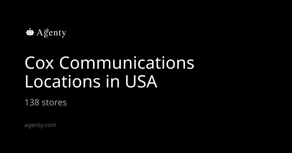 Cox Communications Locations in USA - Agenty