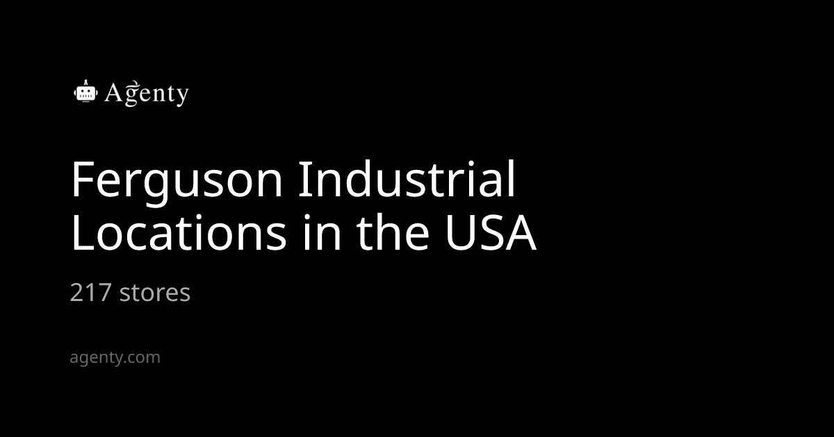 Ferguson Industrial Locations in the USA - Agenty